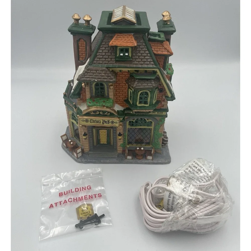 NOB LEMAX Caddington Village CHELSEA PUB 45053 2004 Retired Christmas Light Cord